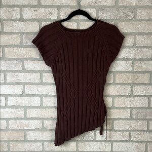 Zara Asymmetrical Ribbed Sweater- Size S
